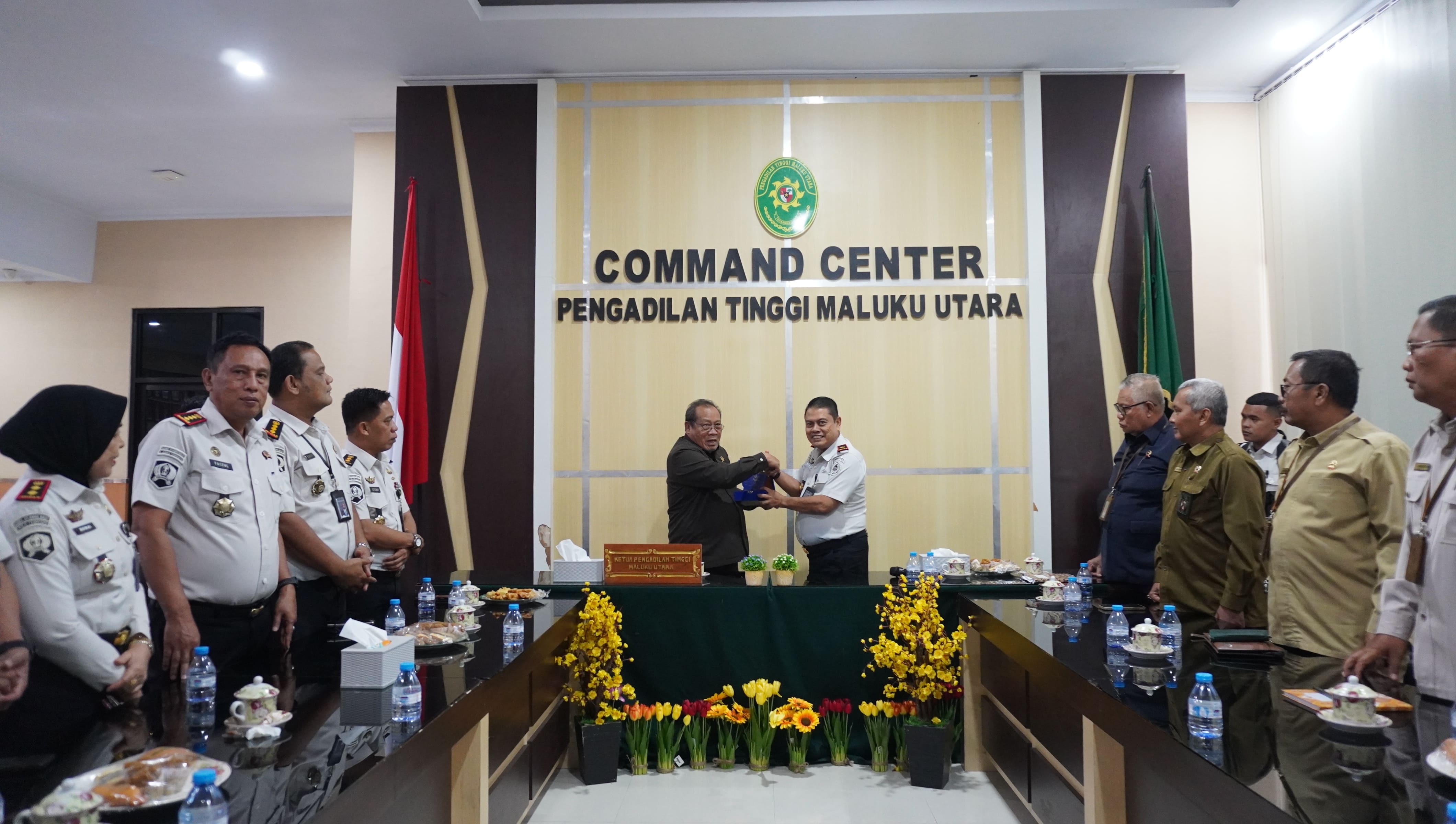 Teguhkan Koordinasi Penegakan Hukum, Pimpinan PT Maluku Utara Sambut Kunjungan Kakanwil Ditjenpas dan Kepala UPT Se-Maluku Utara